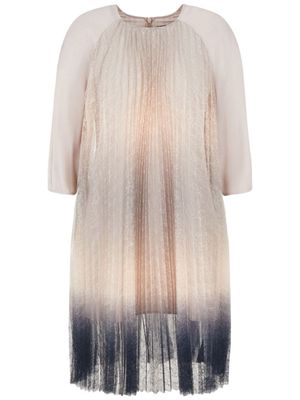 Armani Exchange gradient lace belted minidress - Neutrals