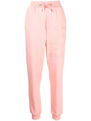 Armani Exchange graphic print cuffed track pants - Pink