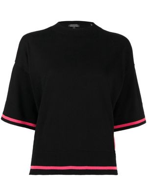 Armani Exchange half-length sleeves jumper - Black