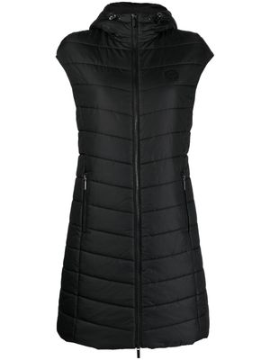 Armani Exchange high-neck quilted gilet - Black