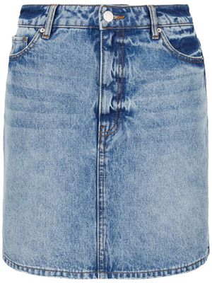 Armani Exchange high-waisted denim skirt - Blue