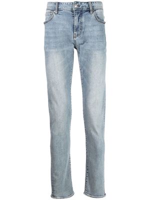 Armani Exchange light-wash slim-cut jeans - Blue