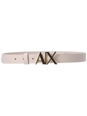 Armani Exchange logo-buckle leather belt - Pink