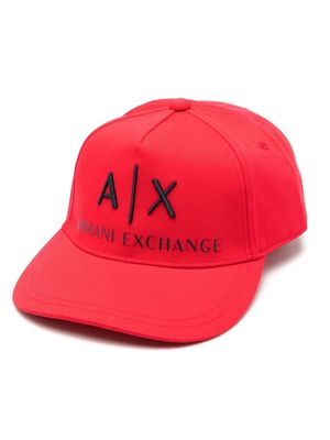 Armani Exchange logo-embroidered cap
