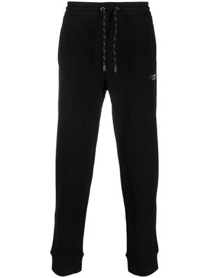 Armani Exchange logo-patch jersey track pants - Black