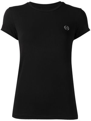 Armani Exchange logo-patch short-sleeve T-shirt - Black