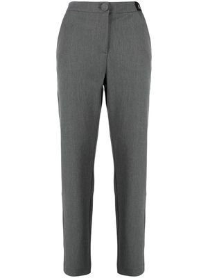 Armani Exchange logo-patch slim-cut trousers - Grey