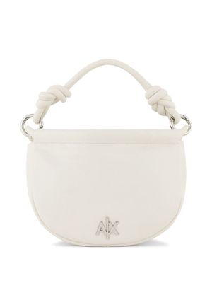 Armani Exchange logo-plaque shoulder bag - Neutrals