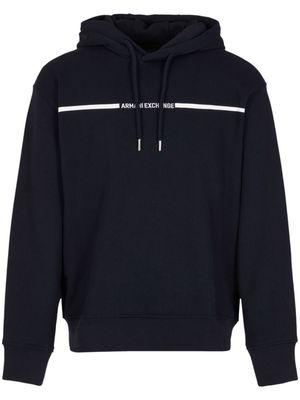 Armani Exchange logo-print cotton hoodie - 1583