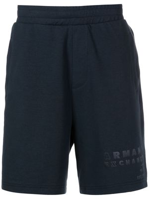 Armani Exchange logo-print shorts - Blue