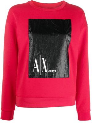 Armani Exchange logo-print sweatshirt - Red
