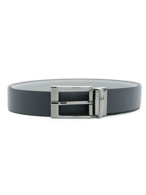 Armani Exchange logo square-buckle belt - Black
