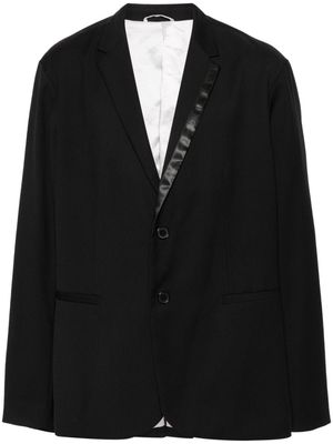 Armani Exchange logo-tape blazer - Black