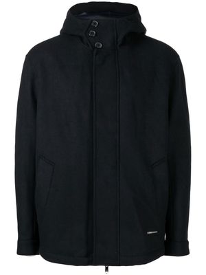 Armani Exchange long-sleeve hooded jacket - Black