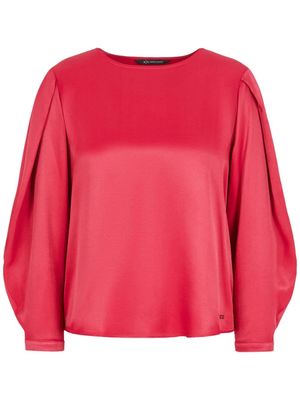Armani Exchange long-sleeved satin blouse - Pink