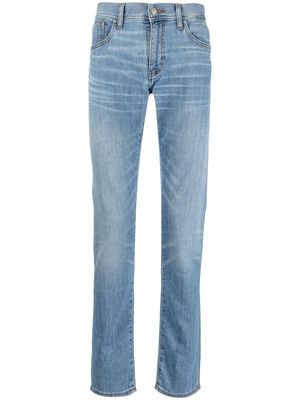 Armani Exchange mid-rise slim-cut jeans - Blue