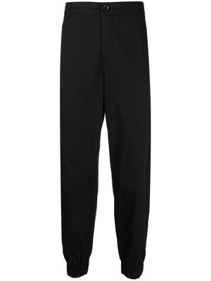 Armani Exchange mid-rise tapered trousers - Black