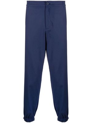 Armani Exchange mid-rise tapered trousers - Blue