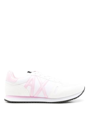 Armani Exchange panelled-design low-top sneakers - White