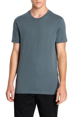 Armani Exchange Pima Cotton T-Shirt in Silver