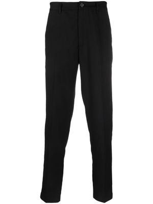 Armani Exchange pleat-detailing tapered trousers - Black