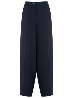 Armani Exchange pressed-crease five-pocket tailored trousers - Blue