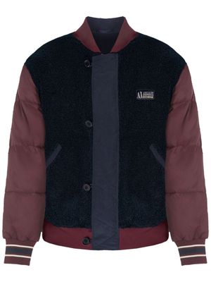 Armani Exchange reversible Sherpa-fleece bomber jacket - Black