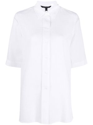 Armani Exchange ribbed short-sleeve shirt - White