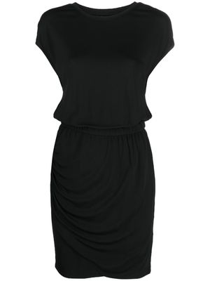 Armani Exchange ruched-detail jersey dress - Black