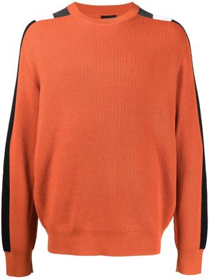 Armani Exchange side stripe-detail sweatshirt - Orange