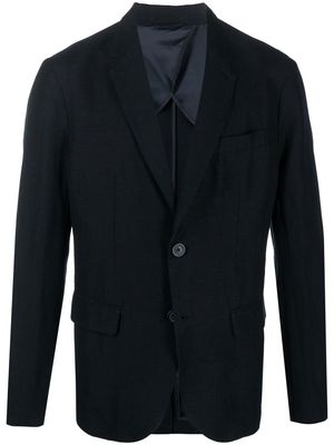 Armani Exchange single-breasted boxy blazer - Blue
