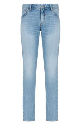 Armani Exchange Skinny Stretch Jeans in Indigo Denim Light