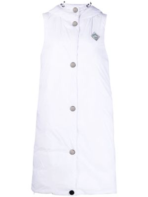 Armani Exchange sleeveless padded coat - White