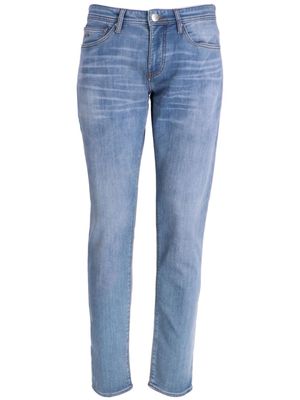 Armani Exchange slim-cut mid-rise jeans - Blue
