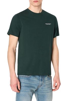 Armani Exchange Small Logo Graphic T-Shirt in Green Gables