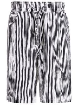 Armani Exchange striped deck shorts - Blue