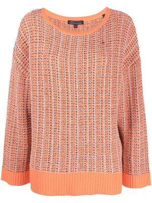 Armani Exchange textured-knit jumper - Orange