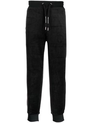 Armani Exchange velvet track pants - Black