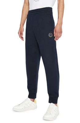 Armani Exchange x Smiley® Cotton Blend Joggers in Navy