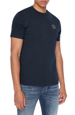 Armani Exchange x Smiley® Patch T-Shirt in Navy