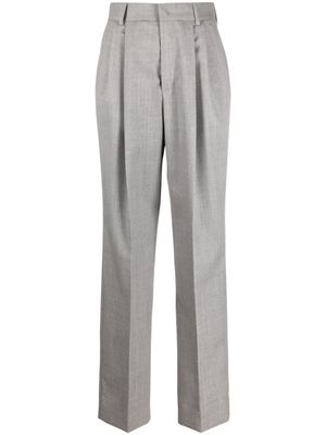 ARMARIUM high-waist straight-leg trousers - Grey