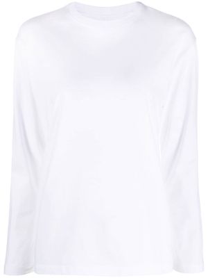 ARMARIUM plain cotton long-sleeves shirt - White
