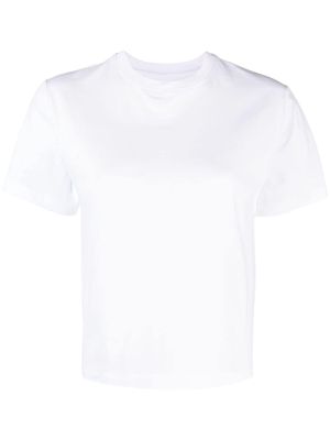 ARMARIUM short-sleeved cotton cropped T-shirt - White