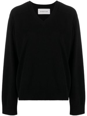 ARMARIUM V-neck knitted jumper - Black