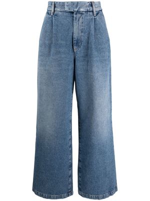 ARMARIUM wide-leg pleated jeans - Blue