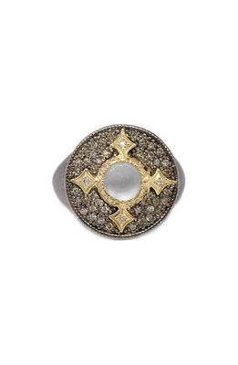Armenta Crivelli & Chalcedony Signet Ring in Silver