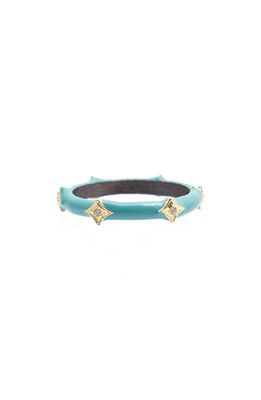 Armenta Old World Stackable Turquoise Enamel Ring in Blue