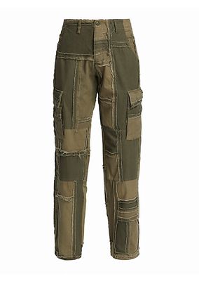 Army Patchwork Cargo Pants
