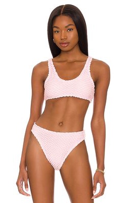 ARO Swim Isabelle Bikini Top in Pink