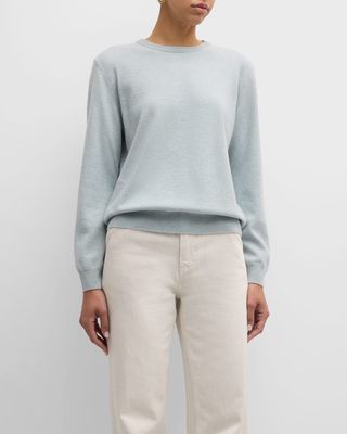 Arona Long-Sleeve Cashmere Crewneck Sweater